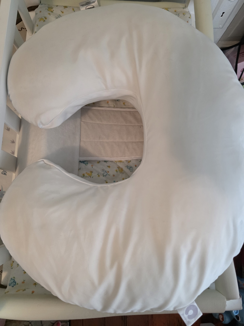 Boppy White C-Shaped Nursing & Support Pillow